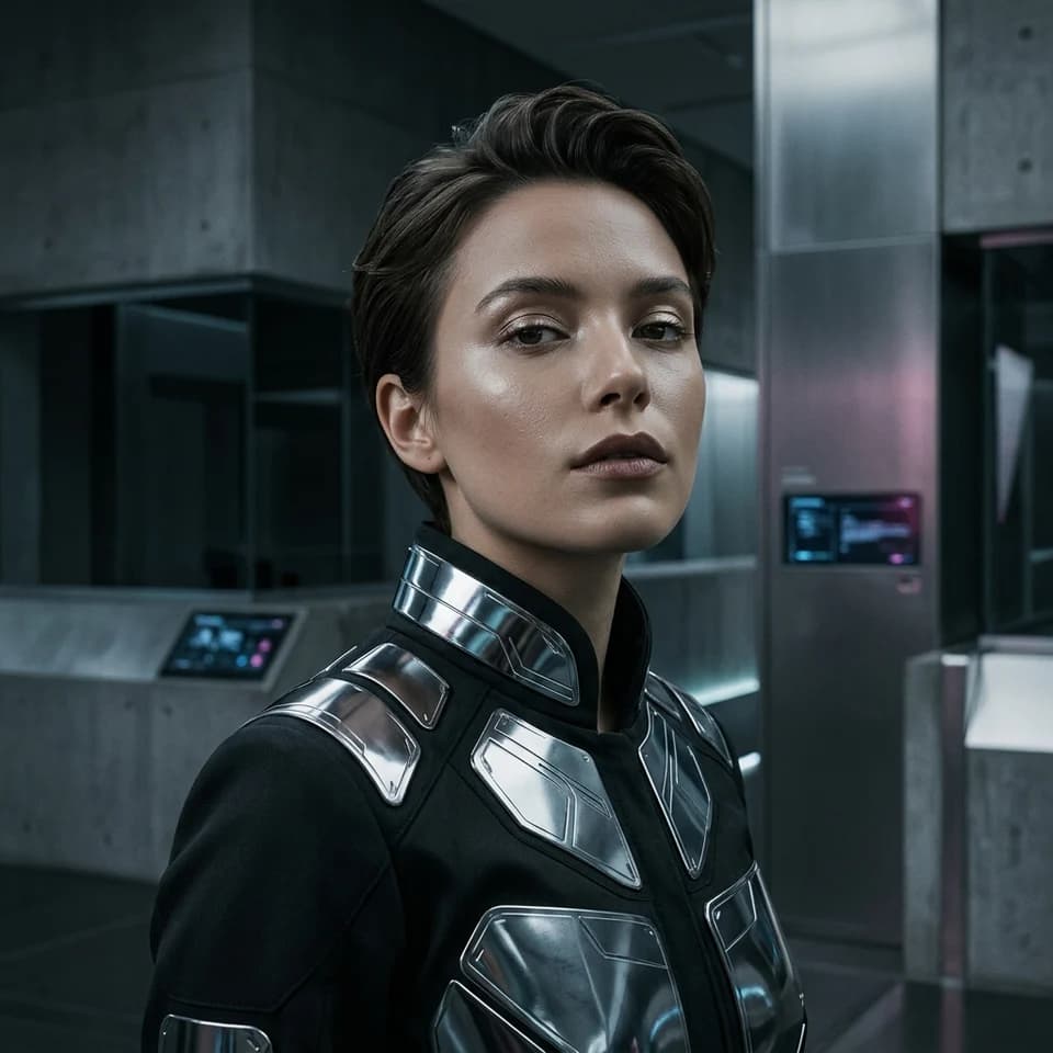 Chrome Pulse Portrait preview generated with Pixshop